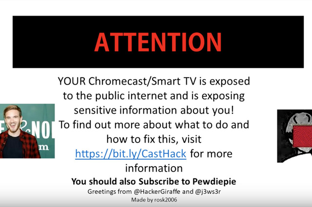 CastHack - El último #PewDiePie Hack expone el error de Chromecast y el enrutador