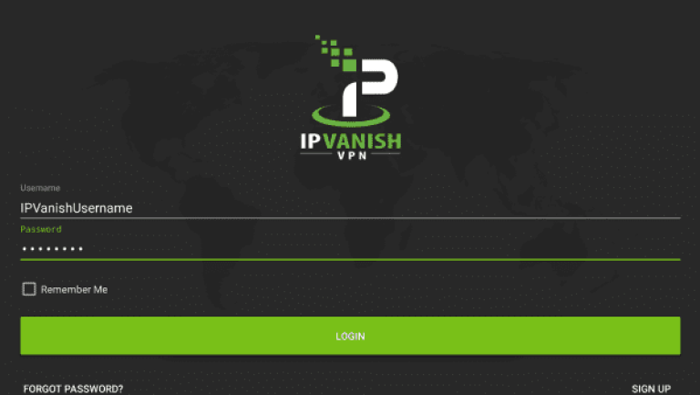 Inicie sesión en la aplicación VPN