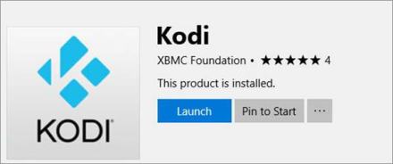 Inicie la instalación de Kodi