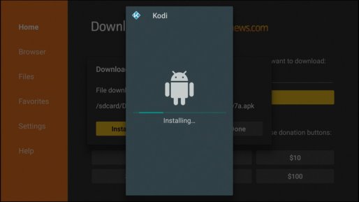 Inštalácia aplikácie Kodi Downloader