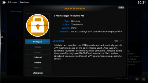 Kliknite na Konfigurovať VPN