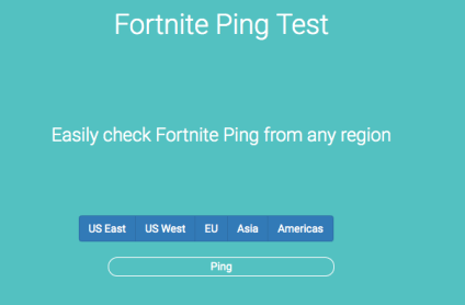Fortnite Ping Test