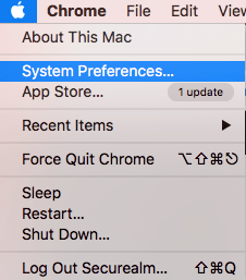 Mac-systeminställningar