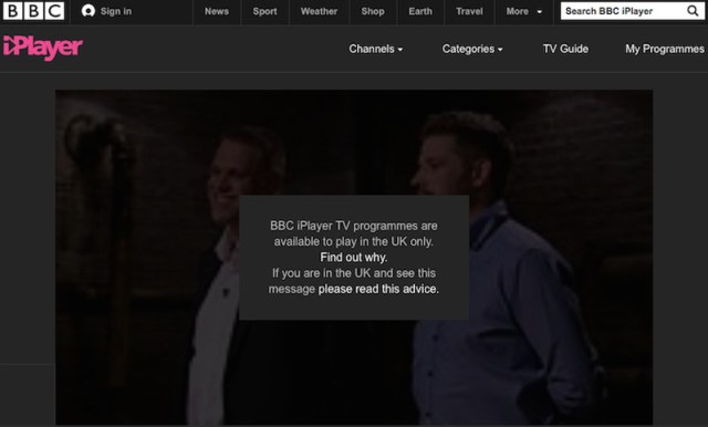 Грешка 2 на iPlayer на BBC