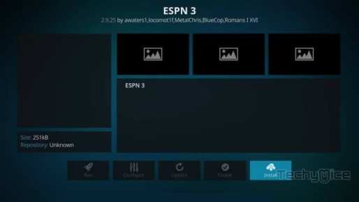 Installera ESPN3