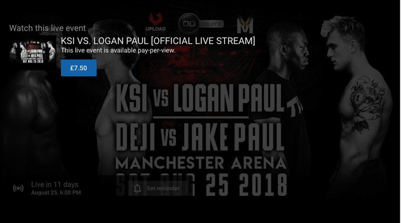 KSI срещу Logan Paul PPV