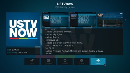 Namestite USTV