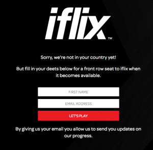 Error de ubicación geográfica de iFlix en EE. UU., Canadá, Australia y Reino Unido