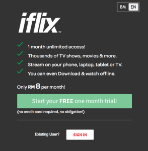 Cree una cuenta iFlix gratuita fuera de Malasia con VPN o servidores proxy DNS inteligentes