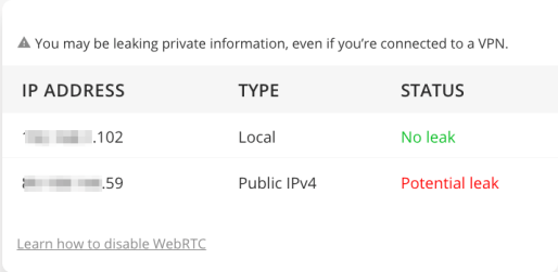 WebRTC sin VPN