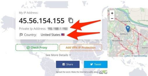 Private Ip Address and Region